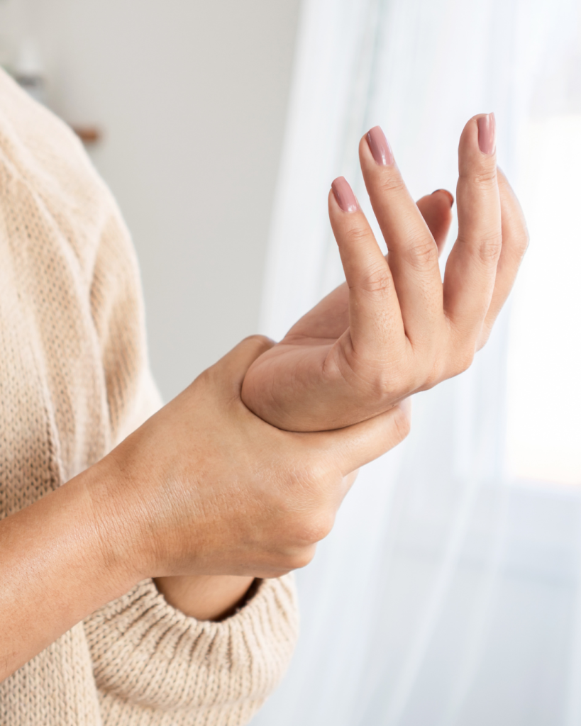 κάταγμα Smith woman in wrist pain